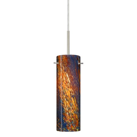 Besa Lighting Besa Copa LED Pendant Ceylon Satin Nickel 1x9W LED 1BT-4930CE-LED-SN